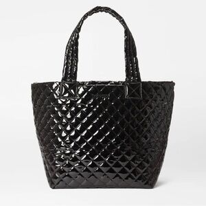 MZ WALLACE Black Lacquer Medium Metro Tote Deluxe (Like New)